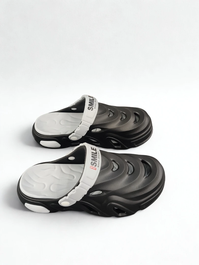 Crocs Style Clogs Light Green Smile