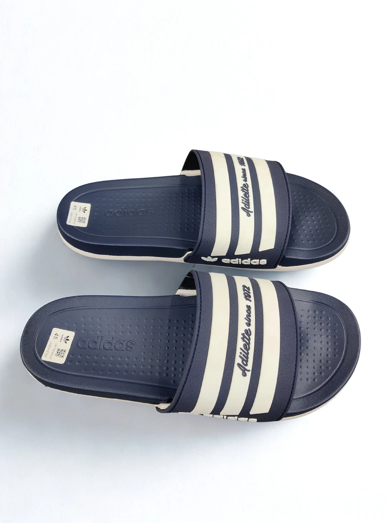 Adidas Adilette Slide Sandals – Neavy Blue & White